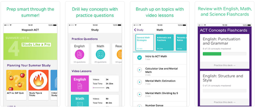 Ứng dụng ACT Prep Coach & Practice Test hỗ trợ học tiếng Anh ACT online 