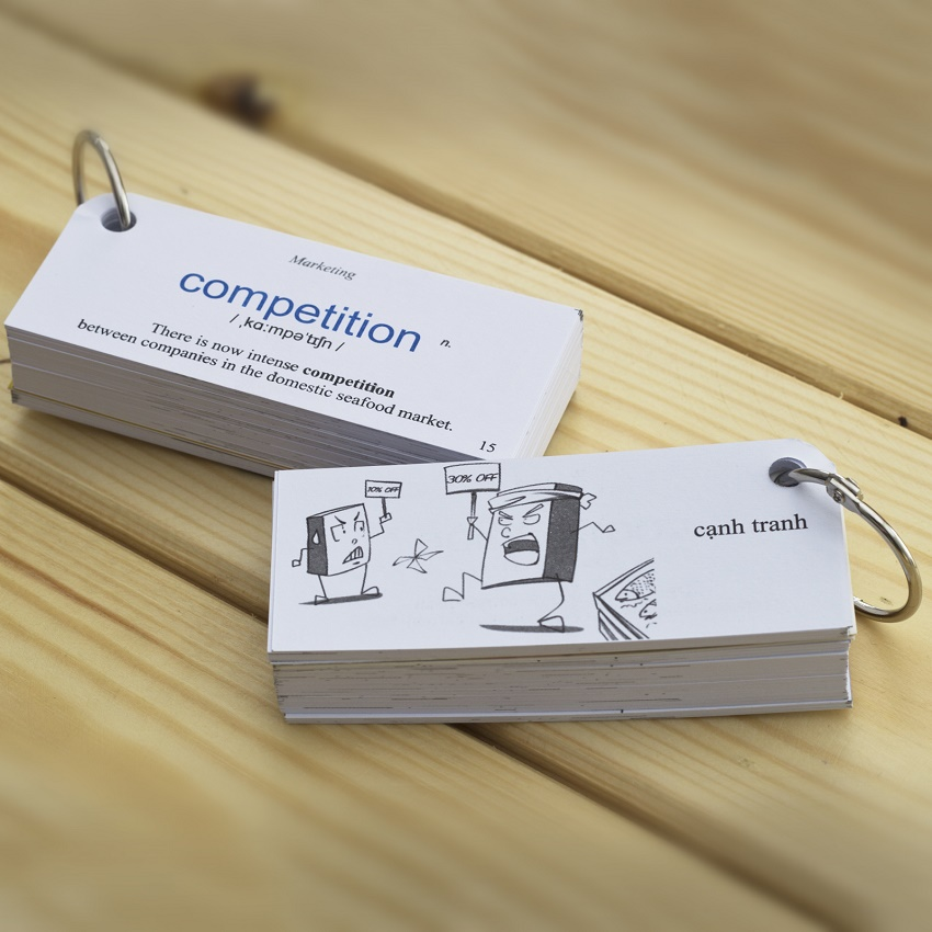 Sử dụng Flashcard là bí quyết học tiếng anh của nhiều bạn trẻ hiện nay (Ảnh minh họa Internet)